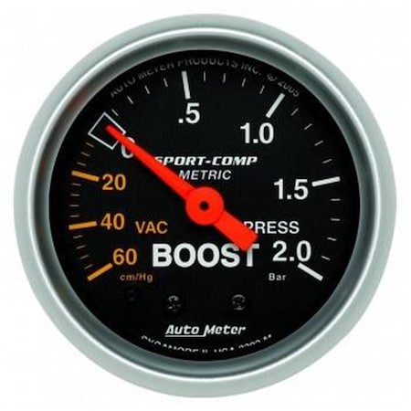 Tool 3303 Sport-Comp Mechanical Boost & Vacuum Gauge - 2.06 in. TO3628196